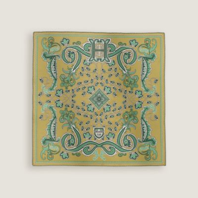 Grand Tralala bandana 55 - Black | Hermès Australia